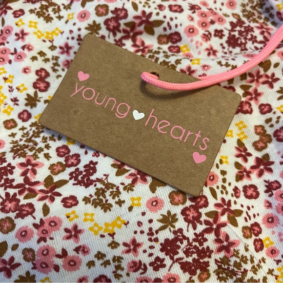 Young Hearts Floral Tee Size 5 - Picture 6 of 6